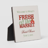 Fresh Off the Market - Gepersonaliseerde moderne b Fotoplaat (Voorkant)