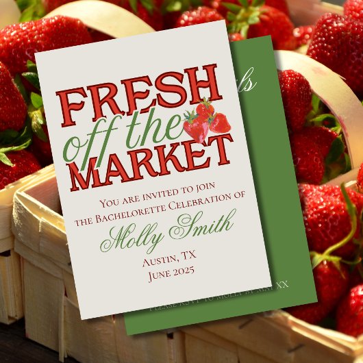 Fresh Off the Market - Gepersonaliseerde moderne b Kaart