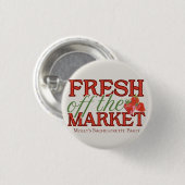 Fresh Off the Market - Gepersonaliseerde moderne b Ronde Button 3,2 Cm (Voorkant /achterkant)