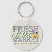 Fresh Off the Market - Gepersonaliseerde moderne b Sleutelhanger (Voorkant)