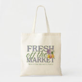 Fresh Off the Market - Gepersonaliseerde moderne b Tote Bag (Voorkant)