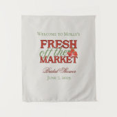 Fresh Off the Market - Gepersonaliseerde moderne b Wandkleed (Voorkant)