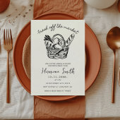 Fresh Off the Market Handgetekende Vrijgezellenfee Kaart