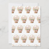 Fresh Off The Market Pink Flowers Bridal Shower Kaart (Achterkant)