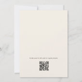 Fresh Off the Market QR Code Bridal Shower Kaart (Achterkant)