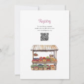 Fresh Off The Market QR Code Vrijgezellenfeest Kaart (Achterkant)