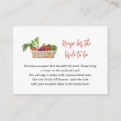 Fresh off the market Recept Verzoek Vrijgezellenfe Informatiekaartje (Voorkant)