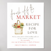 Fresh off the Market Recept voor Liefde Vrijgezell Poster (Voorkant)