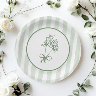 Fresh Off the Market Sage groen grillig Boeket Papieren Bordje