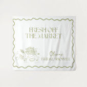 Fresh Off the Market Vrijgezellenfeest, Boerenmark Wandkleed (Voorkant (horizontaal))