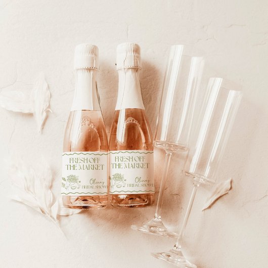 Fresh Off the Market Vrijgezellenfeest Favorieten Sparkling Wijnetiket