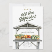 Fresh Off the Market Vrijgezellenfeest Kaart (Voorkant)