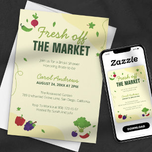 Fresh Off the Market Vrijgezellenfeest Kaart