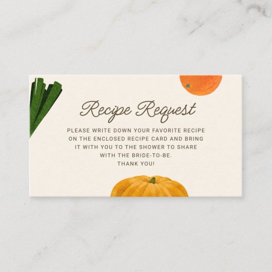 Fresh Off The Market Vrijgezellenfeest Recept Aanv Informatiekaartje (Voorkant)