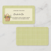 Fresh Off The Market Vrijgezellenfeest Recept Informatiekaartje (Voorkant / Achterkant)