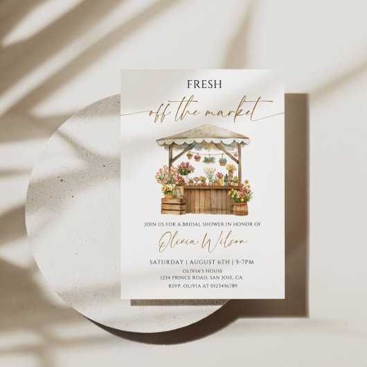 Fresh Off the Market Vrijgezellenfeest – Rustiek e Kaart