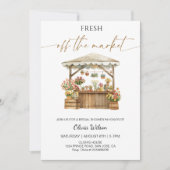 Fresh Off the Market Vrijgezellenfeest – Rustiek e Kaart (Voorkant)