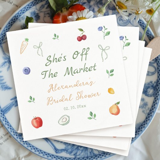 Fresh Off the Market Vrijgezellenfeest Servet