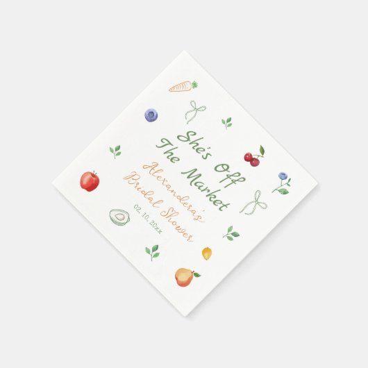 Fresh Off the Market Vrijgezellenfeest Servet (Hoek)
