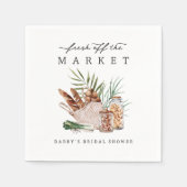 Fresh Off the Market Vrijgezellenfeest Servet (Voorkant)