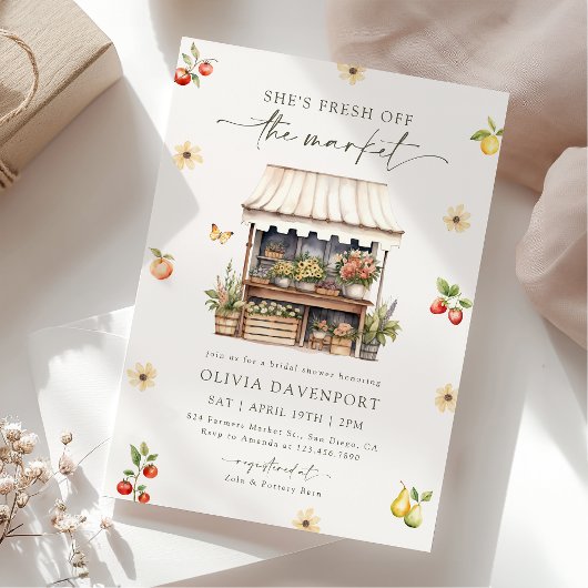 Fresh Off the Market Vrijgezellenfeest voor de boe Kaart