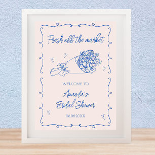 Fresh Off The Market Vrijgezellenfeest Welkom Poster
