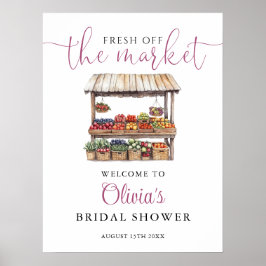 Fresh Off the Market Vrijgezellenfeest Welkomstbor Poster