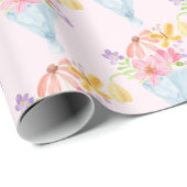 Fresh Off the Market Waterverf Blauw Whimsical Cadeaupapier (Rol Hoek)