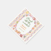 Fresh Off The Market Whimsical Bridal Shower Servet (Hoek)