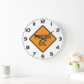 Fresh Oil Road Warning Sign Grote Klok (Huis)