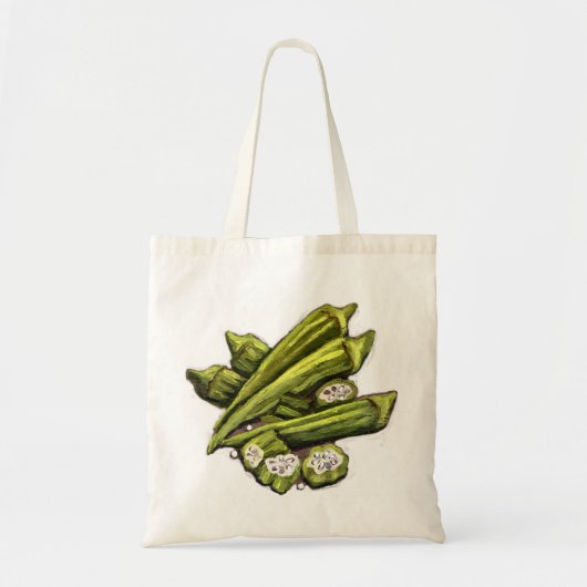 Fresh Okra Tote Bag (Voorkant)