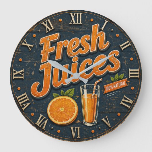Fresh Orange Juice Rustic Farmhouse Bar Grote Klok (Voorkant)