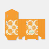 Fresh Orange Slice Pattern – Bright Citrus Fruit Bedankdoosjes (Uitgevouwen)