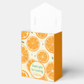 Fresh Orange Slice Pattern – Bright Citrus Fruit Bedankdoosjes (Geopend)