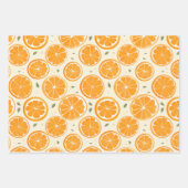 Fresh Orange Slice Pattern – Bright Citrus Fruit  Inpakpapier Vel (Voorkant)