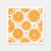 Fresh Orange Slice Pattern – Bright Citrus Fruit  Servet (Voorkant)