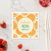 Fresh Orange Slice Pattern – Bright Citrus Fruit  Servet (Insitu)
