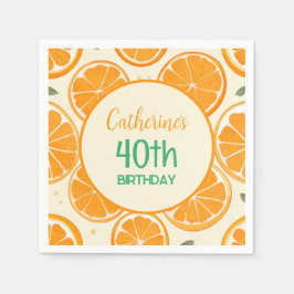 Fresh Orange Slice Pattern – Bright Citrus Fruit  Servet