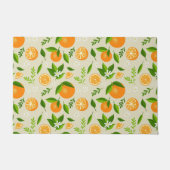 Fresh oranges with flowers and leaves deurmat (Voorkant)