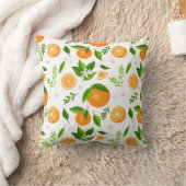 Fresh oranges with flowers and leaves kussen (Deken)