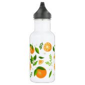 Fresh oranges with flowers and leaves waterfles (Rechts)
