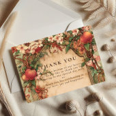 Fresh Orchard Botanical Wedding Bedankkaart