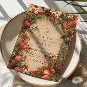 Fresh Orchard Botanical Wedding Save The Date