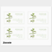 FRESH OREGANO Biz ID Rechthoek Stickers (Vel)