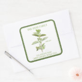 FRESH OREGANO Grote Vierkante Envelop Afdichtingen Vierkante Sticker (Envelop)