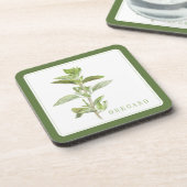 FRESH OREGANO Hard Plastic Onderzetters (+tekst) G (Linkerzijde)