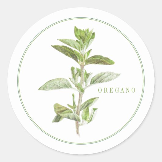 FRESH OREGANO Kleine ronde Stickers (Voorkant)