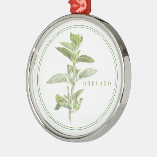 FRESH OREGANO Premium Rond Ornament (Links)
