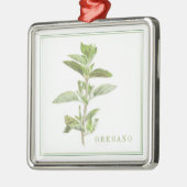 FRESH OREGANO Premium Square Ornament (Links)