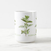 FRESH OREGANO Tall White Mok (Center)